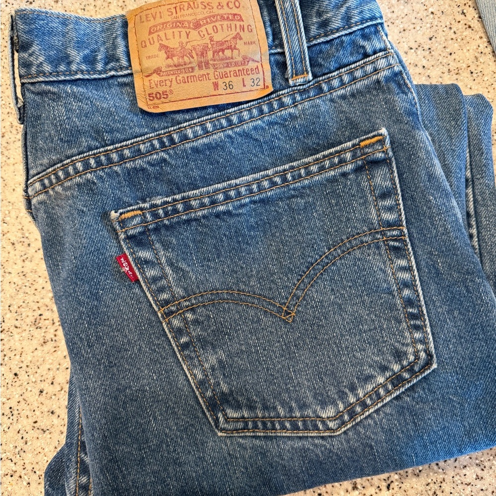 Vintage Levi's Classic Blue Denim Straight Jeans